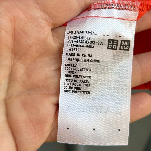 Uniqlo  Bundle x 2 Drape Camisole, BNWT, Orange/Black, size XL - Picture 8 of 11